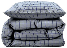 Светлосиньо единично спално бельо от памук Renforcé 140x200 cm Vista – Södahl