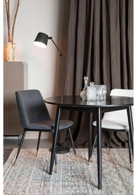 Кръгла маса за хранене с дъбов плот ø 100 cm Fabio - White Label