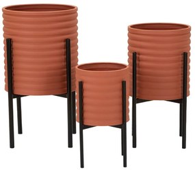 Метални покрития за кашпи в комплект от 3 бр. ø 36 cm Milly – Mauro Ferretti