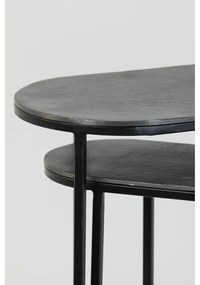 Метални странични масички в комплект от 2 бр. 26x53 cm Bocov – Light &amp; Living