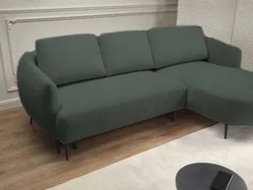 Ъглов диван Тери Мини-зелен-десен