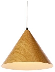 Кафява висяща лампа с метален абажур ø 32 cm Dunca - Candellux Lighting