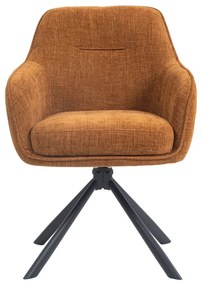 Оранжеви тапицирани трапезни столове в комплект 2 бр. Avola – Unique Furniture