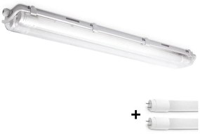 Brilagi -LED индустриална флуоресцентна лампа OPTIMA T8 2xG13/9W/230V 4000K IP65 67,5 см