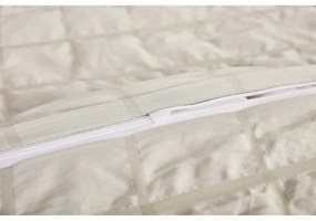 Бежово крепово спално бельо за единично легло 140x200 cm Naomi – My House