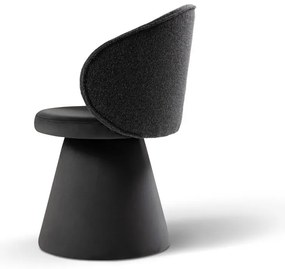 Тъмносиво кадифено кресло Inez – Micadoni