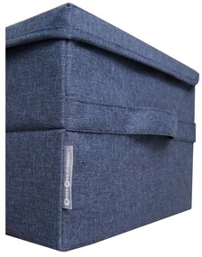 Синя кутия за съхранение Wanda, 30 x 20 cm - Bigso Box of Sweden
