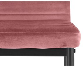 Тъмнорозови кадифени трапезни столове в комплект от 2 бр. Mandy – Støraa