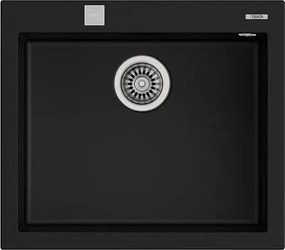 Умивалник ТЕКА гранит ForSquare 50.40, черен