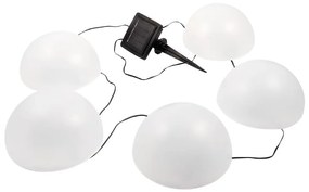 LED RGB Соларна лампа HEMI LED/0,1W/1,2V 600 mAh IP44 бял