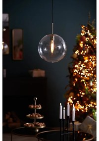 Висящо осветително тяло бронзово със стъклен абажур ø 30 cm Medina – Light &amp; Living