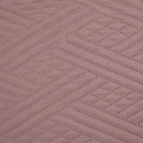 Розово модерно покривало за легло с геометрична шарка