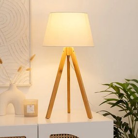 Нощна лампа atmosphera Bahi, 55.5 cm, Бамбук