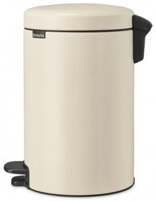 Кош за боклук с педал Brabantia NewIcon 1005531, 12 л, Плавно затваряне, Противоплъзгаща основа, Бежов