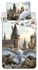 Единично памучно детско спално бельо 140x200 cm Harry Potter "Hedwig" – Jerry Fabrics