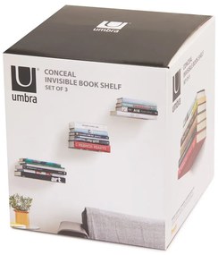 Метални рафтове в сребрист цвят в комплект от 3 части 14 cm Conceal - Umbra
