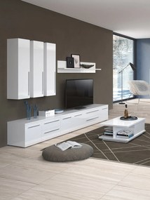 TV шкаф Realm 2D2S-дължина: 150 cm-бял