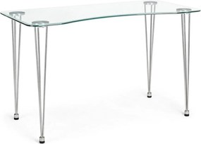 Работна маса със стъклен плот 60x120 cm Rondo – Bizzotto