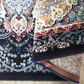 Луксозен килим с красива синя ориенталска шарка Ширина: 200 см | Дължина: 300 см