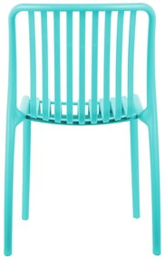 Тюркоазен пластмасов трапезен стол Glee – Leitmotiv