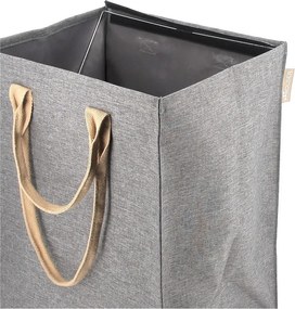Сив текстилен кош за пране 53 l Laundry Hub Tweed – Rolser