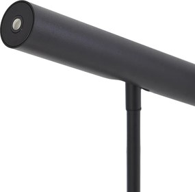 Модерна настолна лампа черна с LED и димер с докосване - Neva