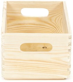 Кутия за съхранение от борова дървесина Custom, 30 x 20 x 14 cm - Compactor