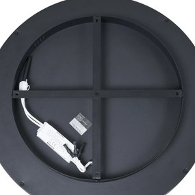 Дизайнерска таванна лампа черна със злато 60 см вкл. LED 3-степенен превключвател - Ingo