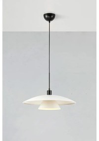 Черно-бяла висяща лампа с метален абажур ø 50 cm Millinge - Markslöjd