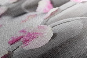 Картина на платно – Уелнес камъни с листенца