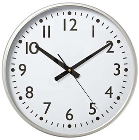Nedis CLWA016PC38AL - Стенен часовник Ø38 см, 1xAA, бял