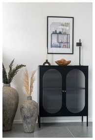 Черна метална витрина 90x110 cm Adelaide - House Nordic