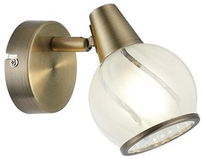 Prezent 14103 - Спот аплик SIENTO 1xE14/40W/230V месинг