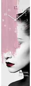 Стъклен стенен часовник Be you - Styler