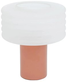 Настолна лампа atmosphera Asti, Стъкло, 36 cm - Розов