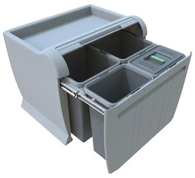 Вграден контейнер за сортирани отпадъци 12 + 12 + 8 + 8 л City - Elletipi