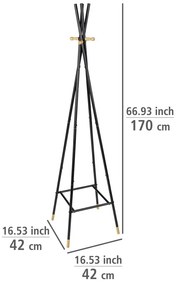 Черна метална закачалка Loft - Wenko
