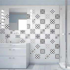 Комплект от 60 елегантни плочки Shade of Gray за стена, 10 x 10 cm - Ambiance