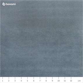 Светлосиньо двойно тапицирано легло с място за съхранение и включена подматрачна рамка 180x200 cm Hauke – Makamii