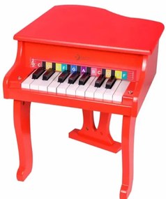 Classic world - Детски дървен роял - червен