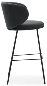 Тъмносиви бар столове в комплект от 2 бр. (височина на седалката 65 cm) Rush – Marckeric