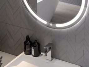 Mexen Rose LED осветлено кръгло банско огледало, 60 см, 6000K, против конденз
