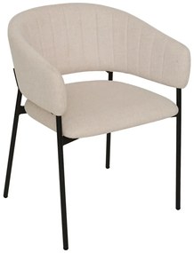 Трапезен стол с подлакътници atmosphera Solea, Корд - Слонова кост