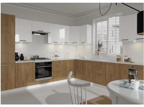 Колонен шкаф за фурна Vento DP-60/214 60см Меден Дъб
