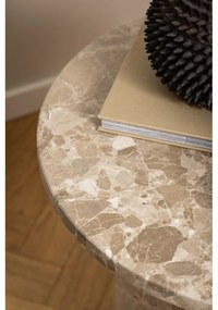 Мраморна кръгла странична масичка ø 50 cm Naxos – Actona