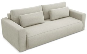 Бежов разтегателен диван с място за съхранение 238 cm Kapua – Makamii