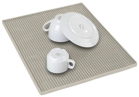 Бежова гумена тавичка за оттичане за съдовете 40x30 cm Maxi – Wenko