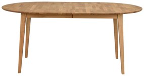 Овална дъбова сгъваема маса за хранене , 170 x 105 cm Filippa - Rowico