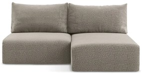 Бежов разтегателен ъглов диван с място за съхранение (десен ъгъл) Kalena – Makamii