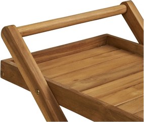 Маса за сервиране на колелца от масивна дървесина 50x86 cm Pasaku – House Nordic